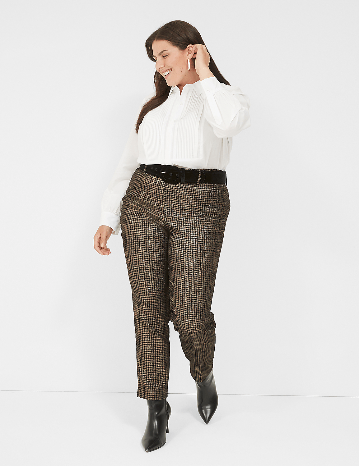 Lurex Slim Ankle 4-Season Pant Product Image 3