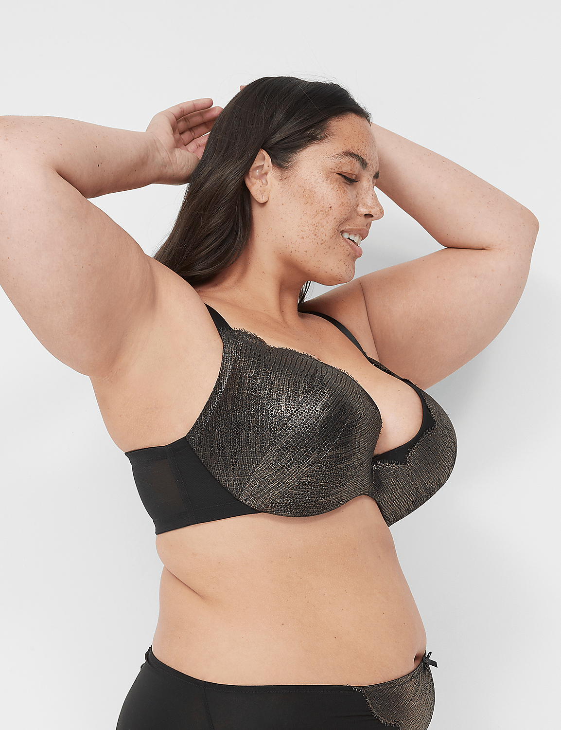 Foil Lace Max Boost Plunge Bra Product Image 3