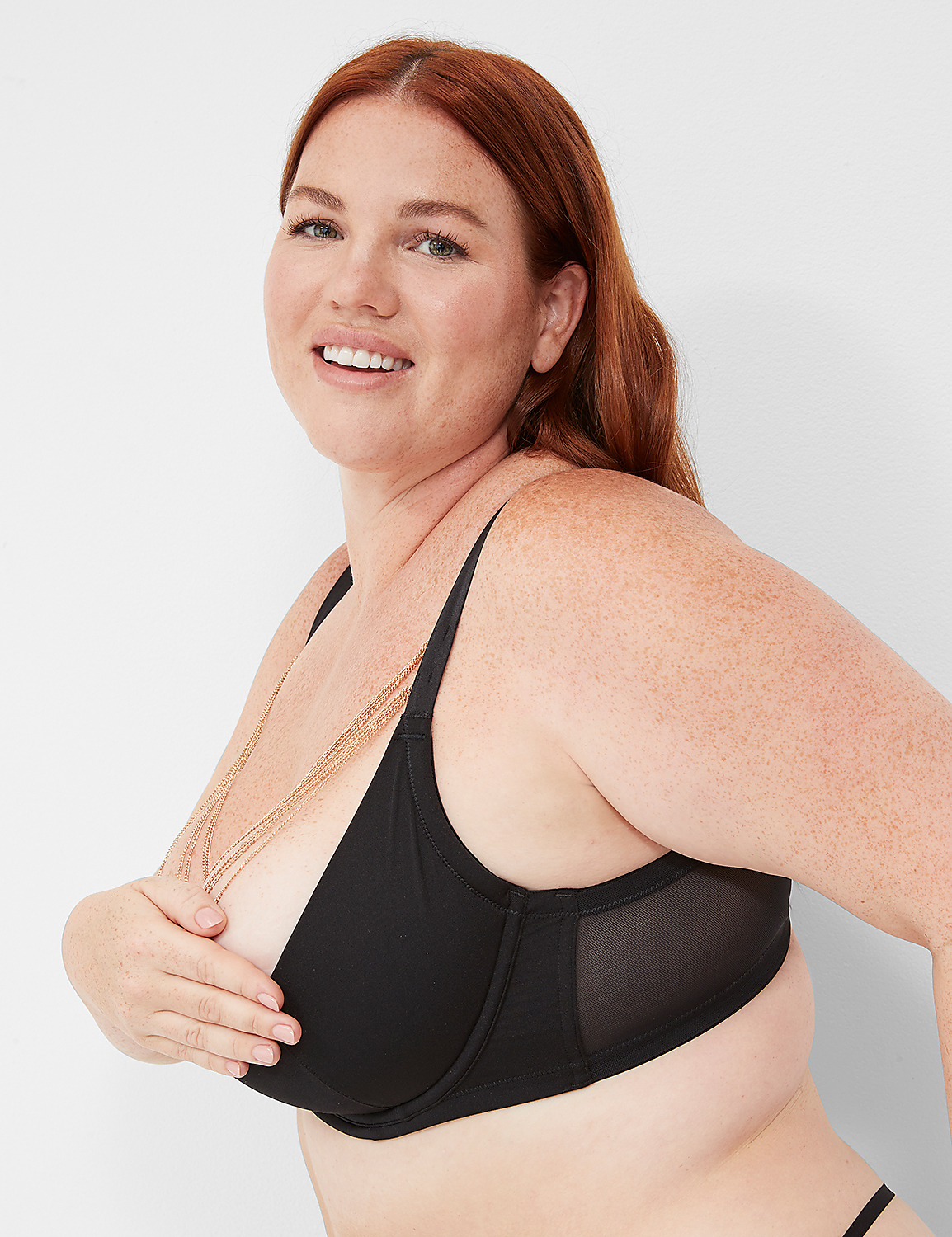 Chain Quarter Cup Bra Product Image 3