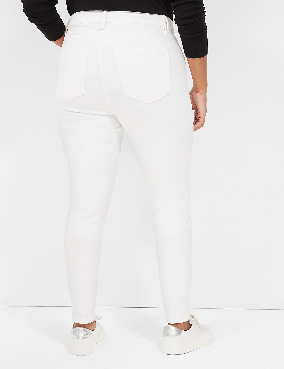 360 Flex Signature Fit White Skinny Jean Product Image 2