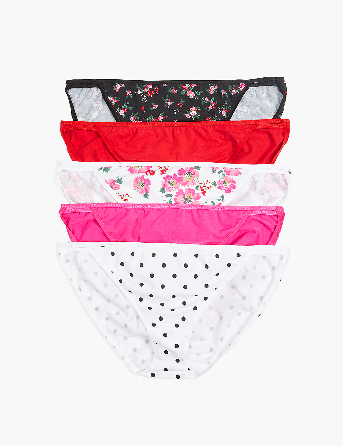 Cotton Double-String Bikini Panty - 5-Pack Product Image 1