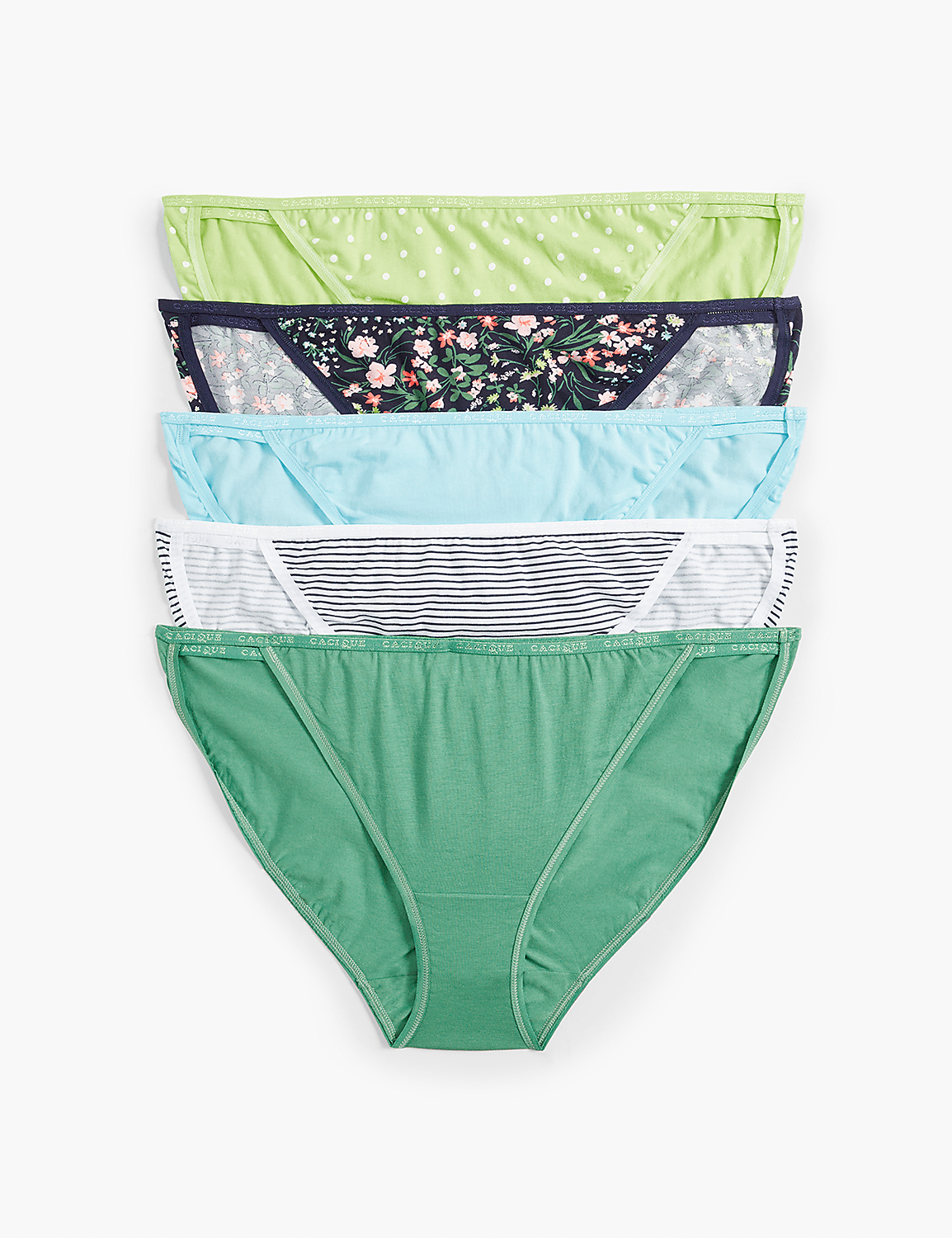 Cotton Double-String Bikini Panty - 5-Pack - thumbnail 5