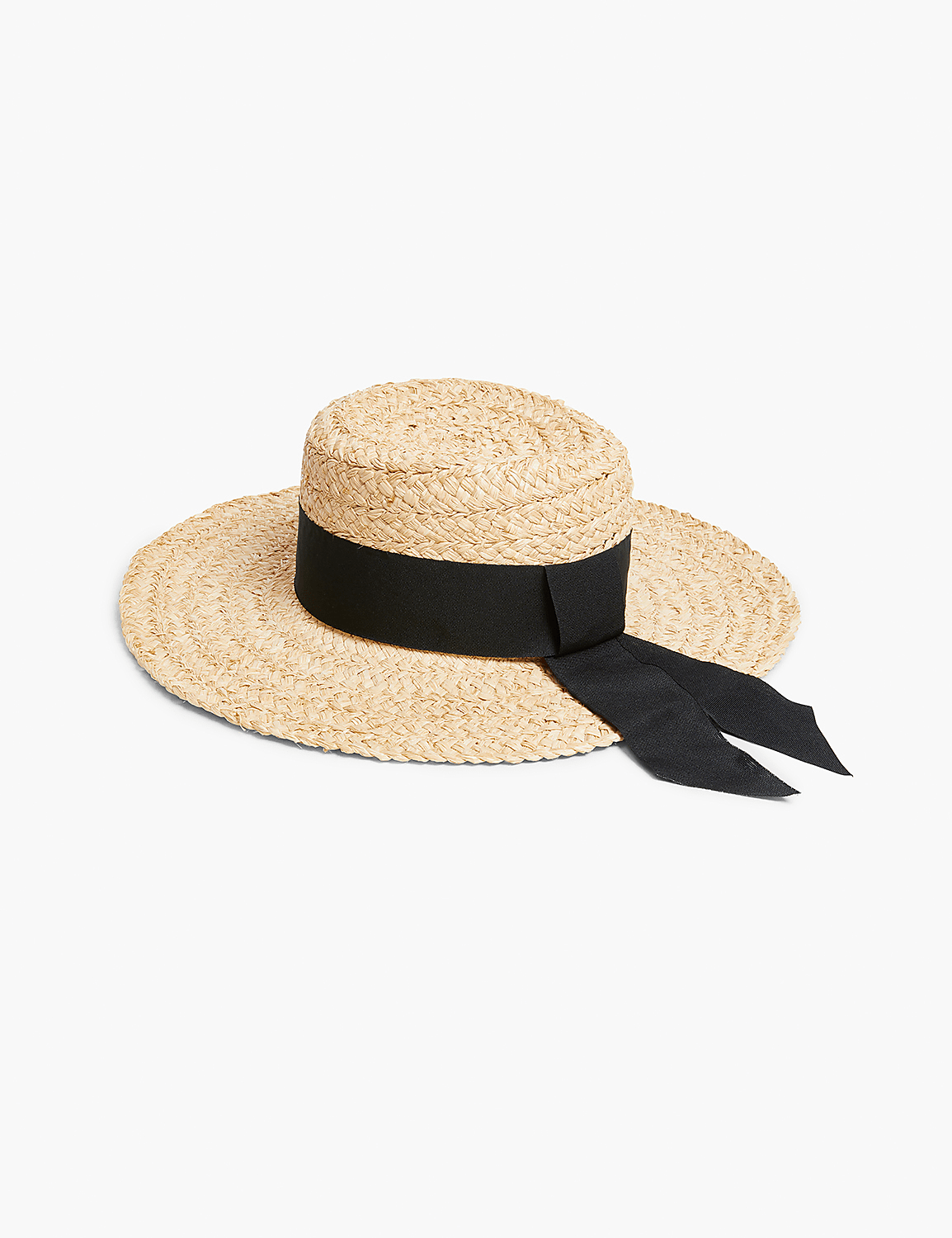 Straw Fedora Hat With Adjustable Interior Tie Product Image 1