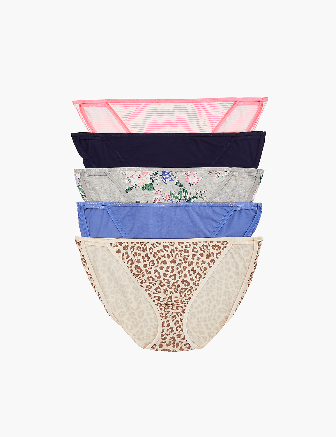 Cotton Double-String Bikini Panty - 5-Pack - thumbnail 4