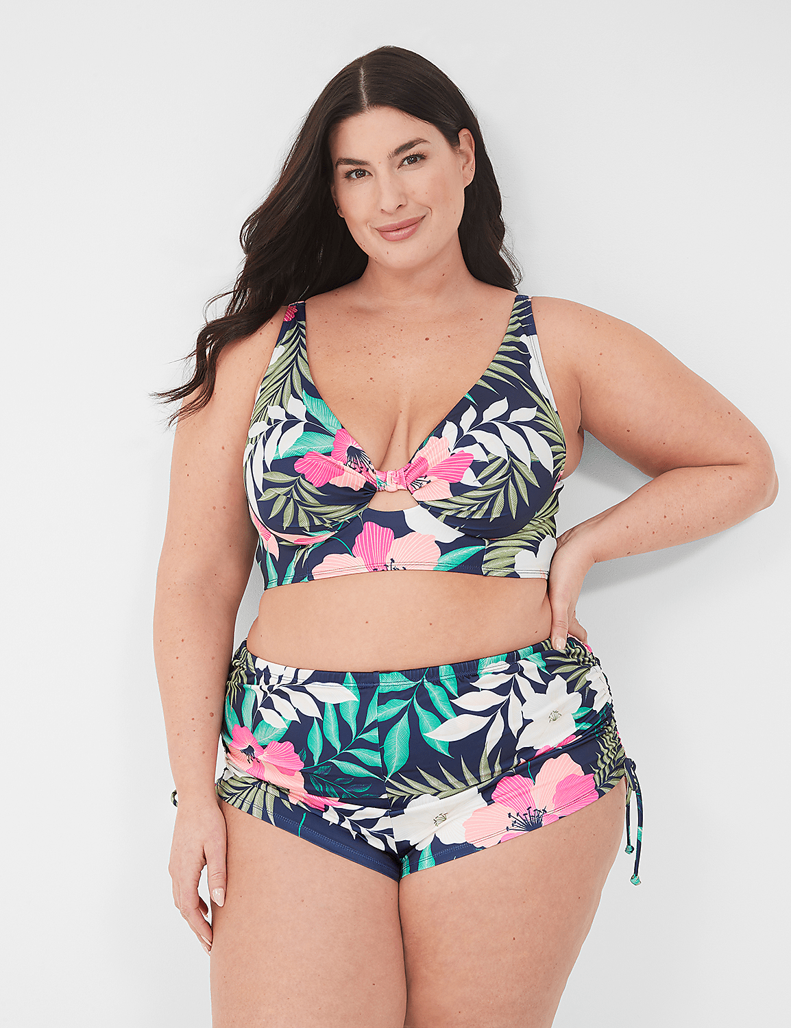 Underwire Knot-Front Bikini Top Product Image 1