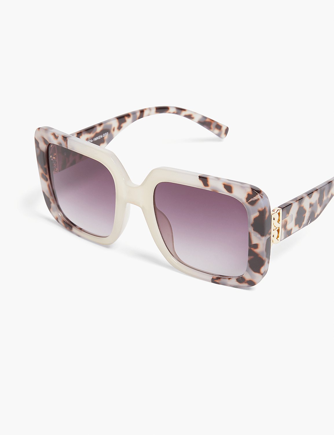 Colorblock Tan/Tort Milky Oversized | LaneBryant