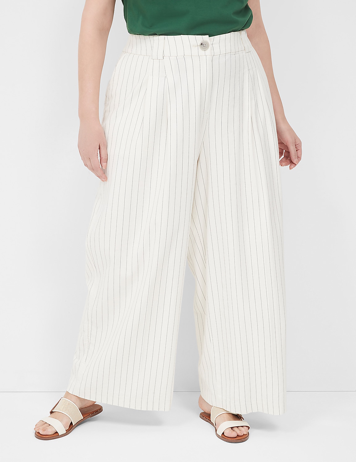 Pleated Wide Leg Pant Product Image 1