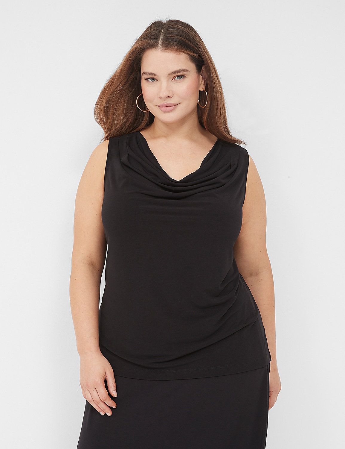 Drape-Neck Shell | LaneBryant