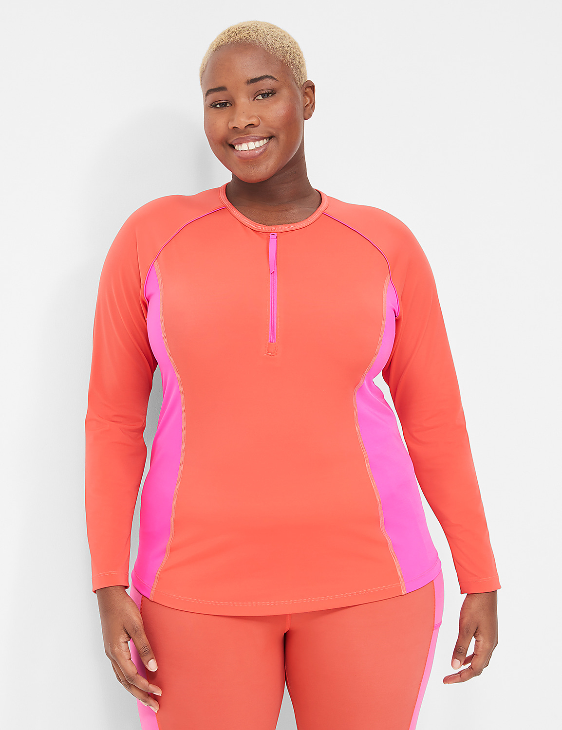 Long-Sleeve Swim Rash Guard | LaneBryant