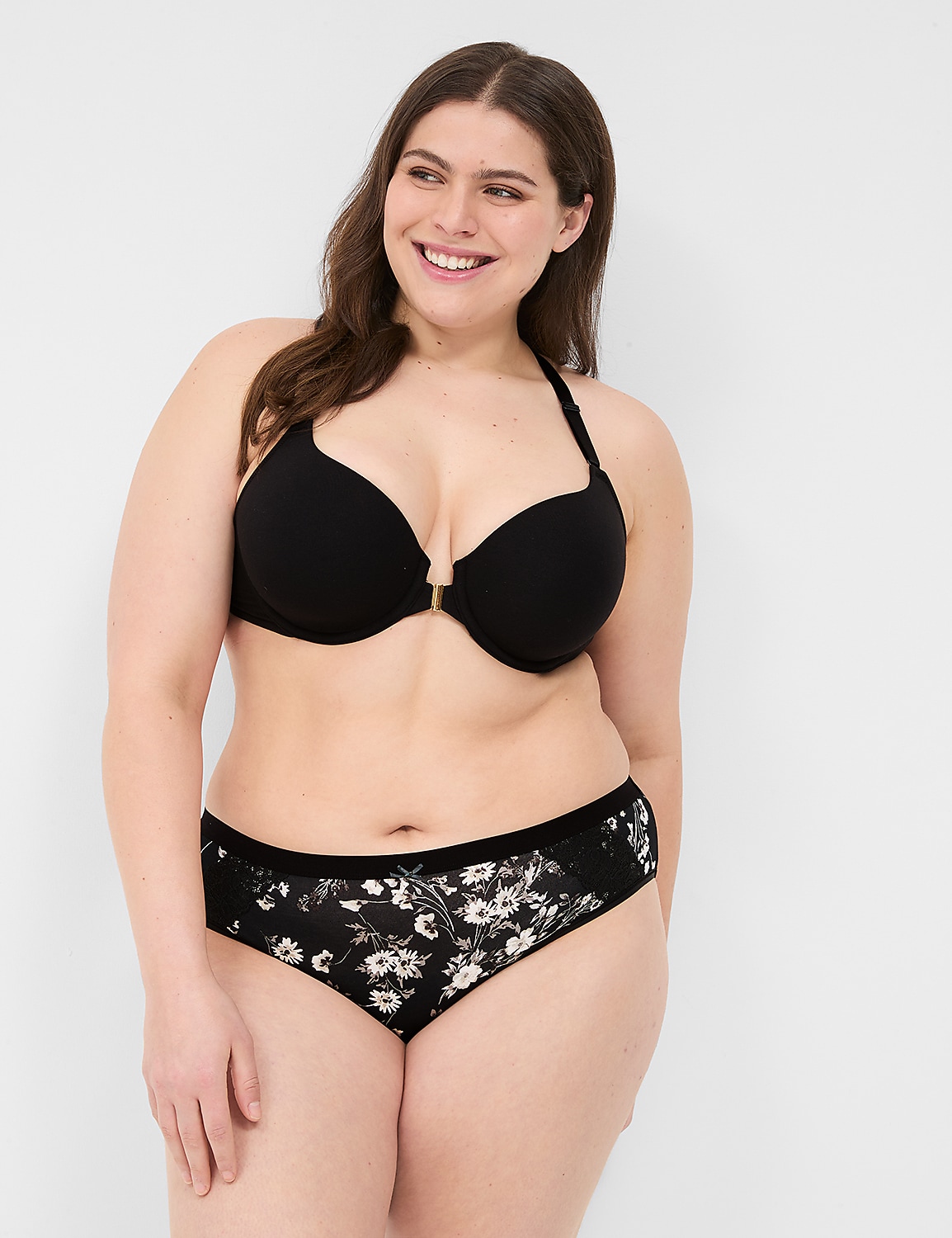 Cotton Hipster Panty With Lace-Trim Product Image 1
