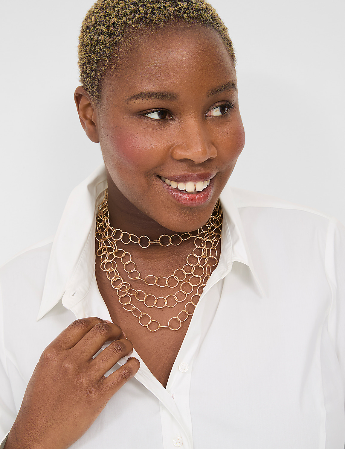 Circle Multi-Row Necklace Product Image 1
