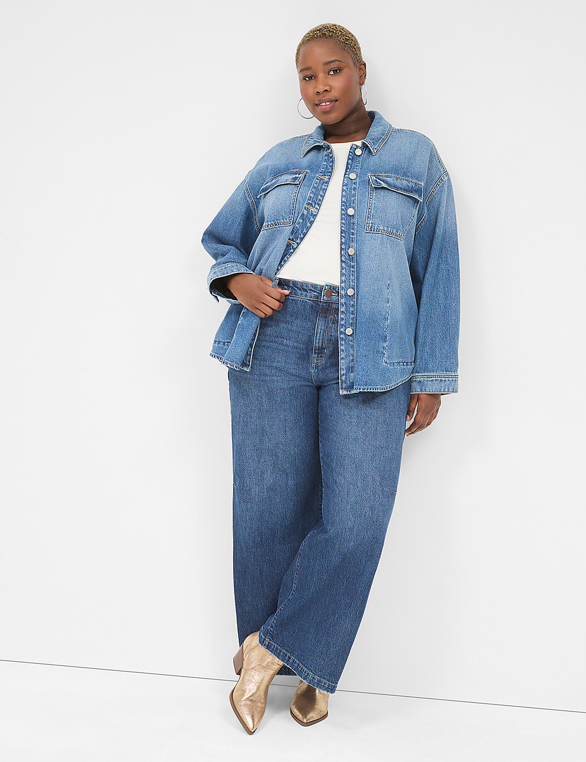 Denim Shacket Product Image 1