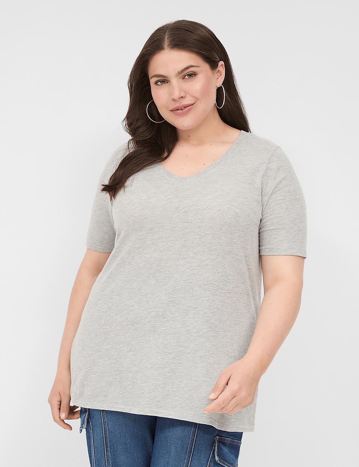 Perfect Sleeve V-Neck Tee Product Image 1