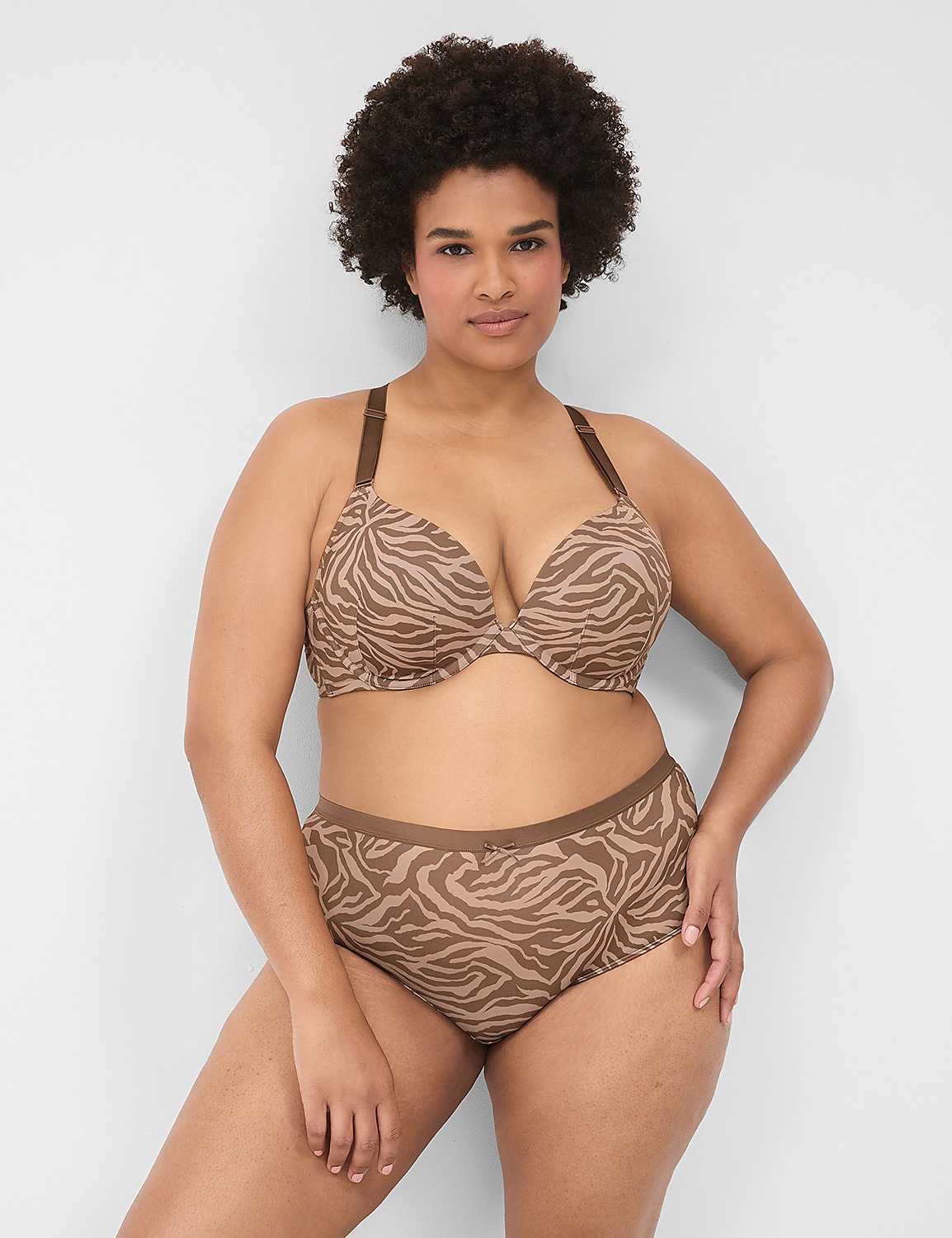 No-Show Lace-Back Full Brief Panty - thumbnail 6