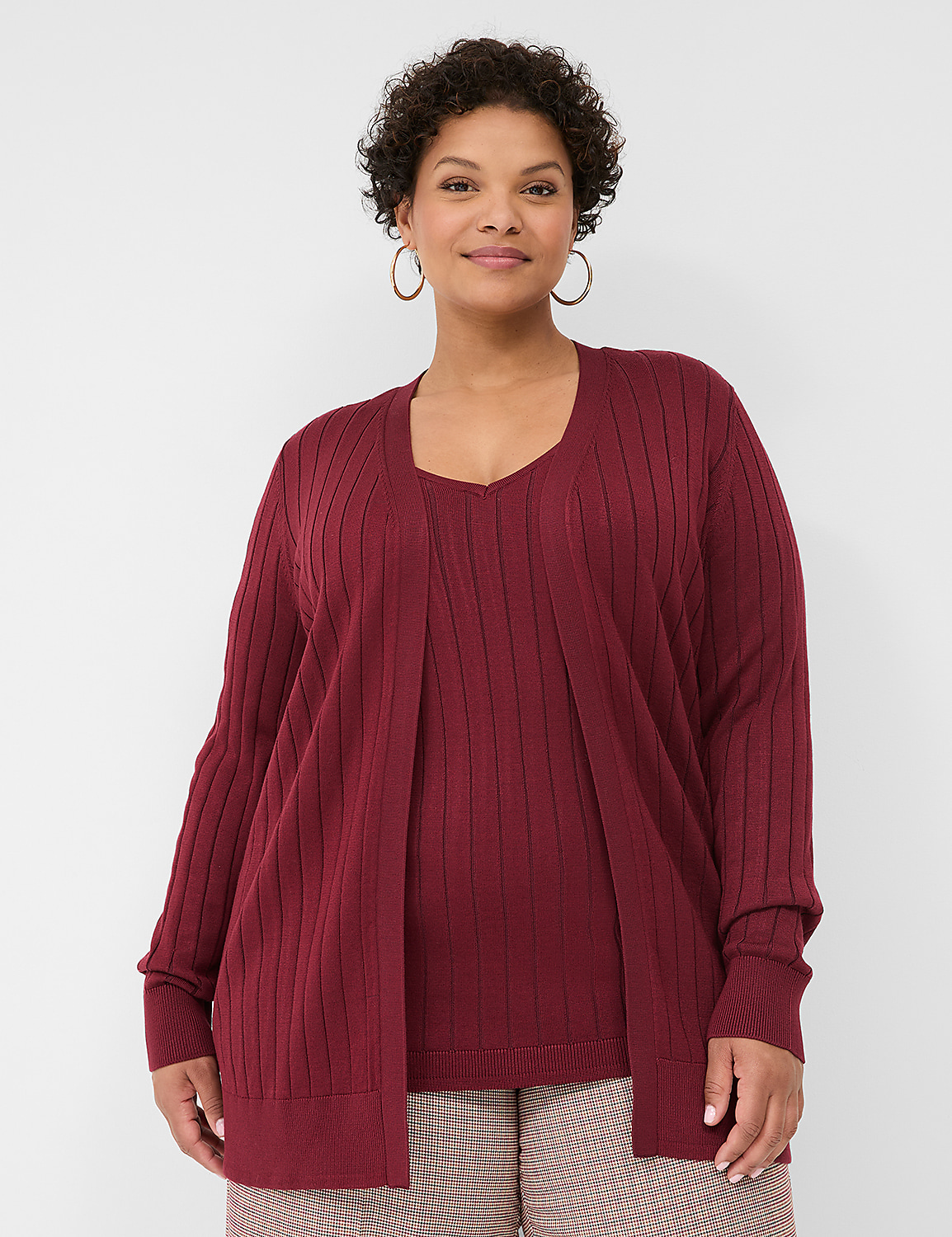 Classic Long Sleeve Open Front Wide | LaneBryant
