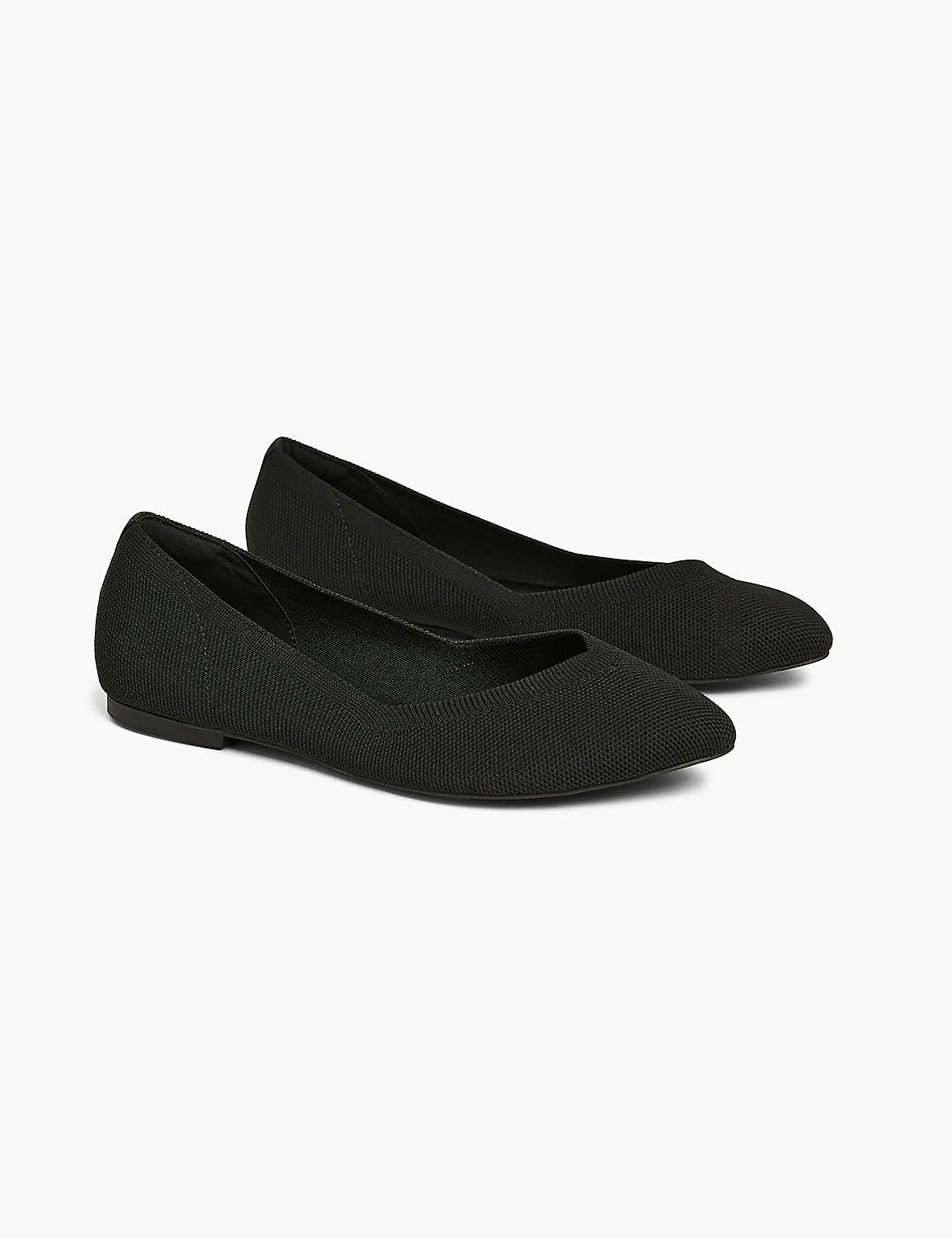 Dream Cloud Pointed Toe Knit Ballet Flat Product Image 1