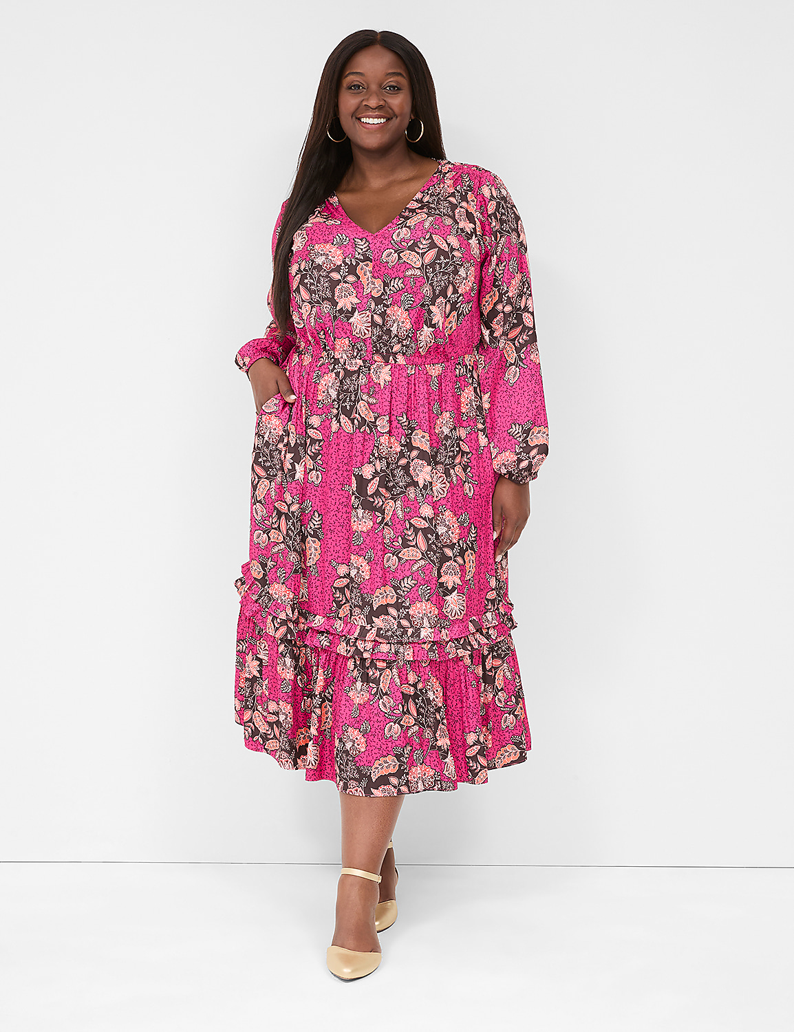 dressberry curve plus size floral embroidered tiered a-line dress reviews Model vs. Mid-size: Let's talk about it.  I saw these dresses online and  almost scrolled past because I didn't see anyone who looked like me wearing  them. But why let the