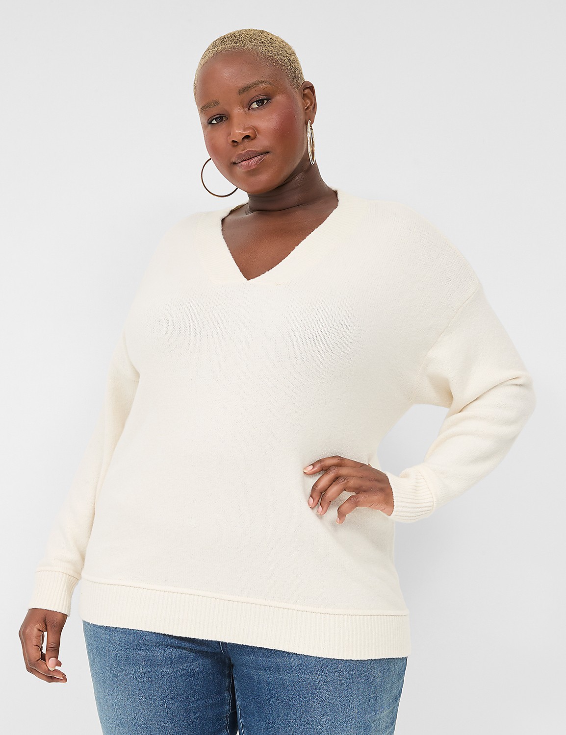 V-Neck Sweater Product Image 1