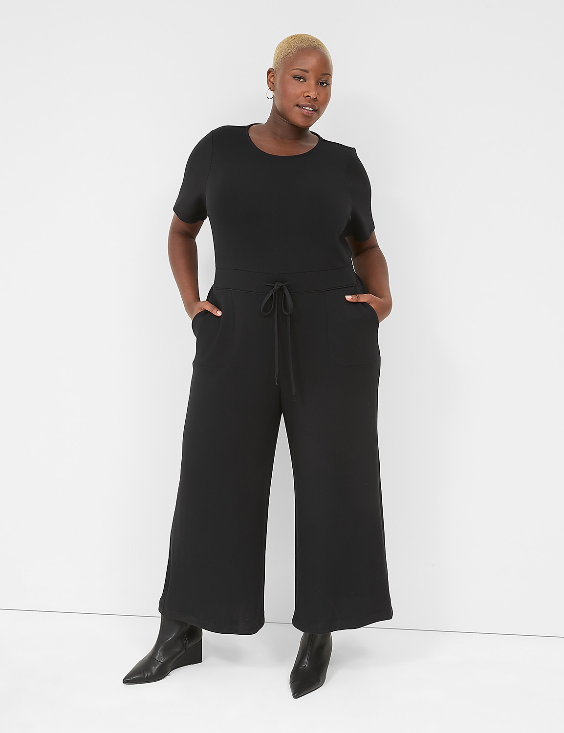 Journey Perfect Sleeve Wide Leg Jumpsuit Product Image 1