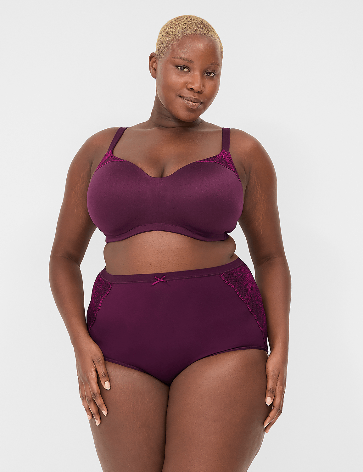 No-Wire Bra with Lace Product Image 1