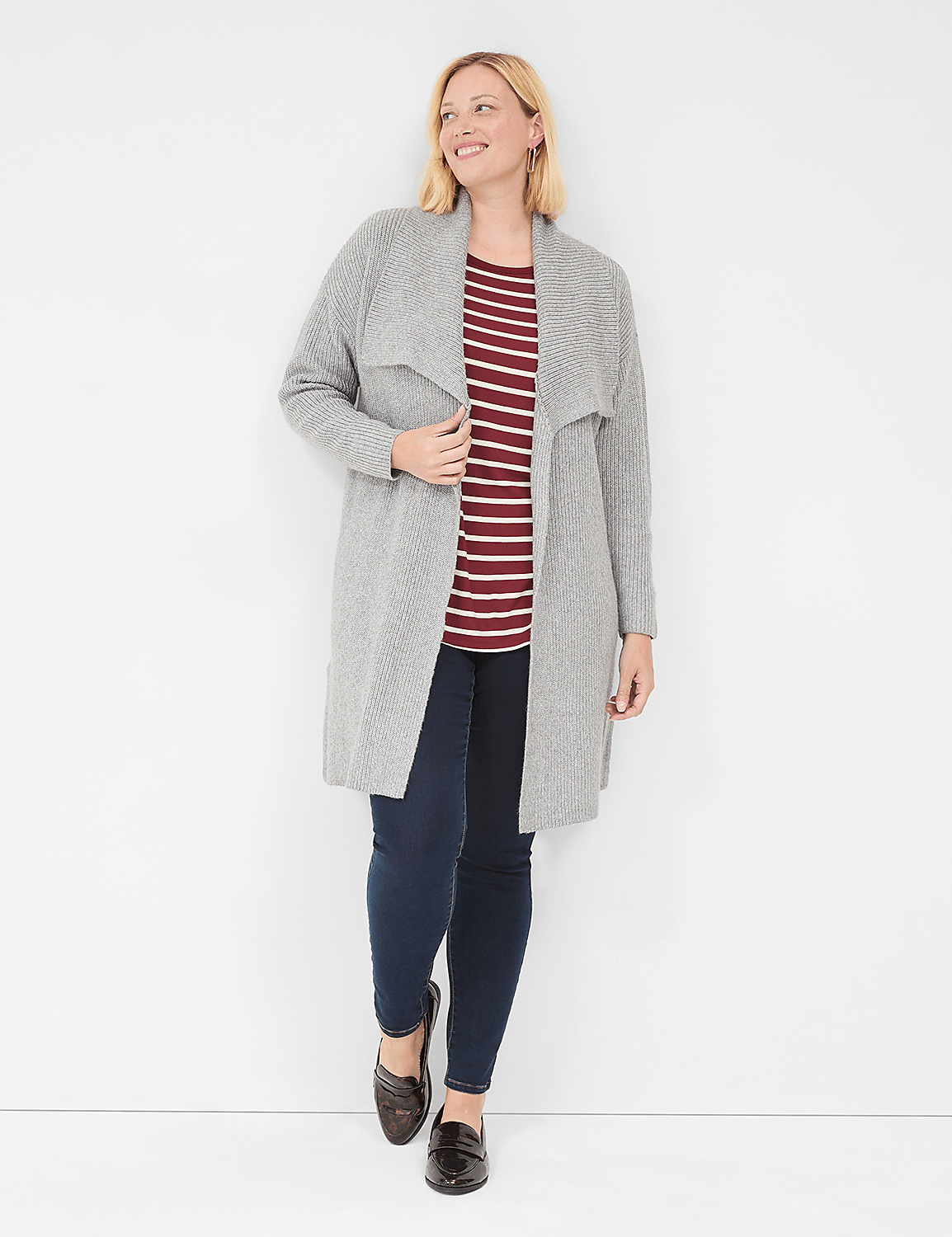 Ribbed Blanket Cardigan Product Image 1