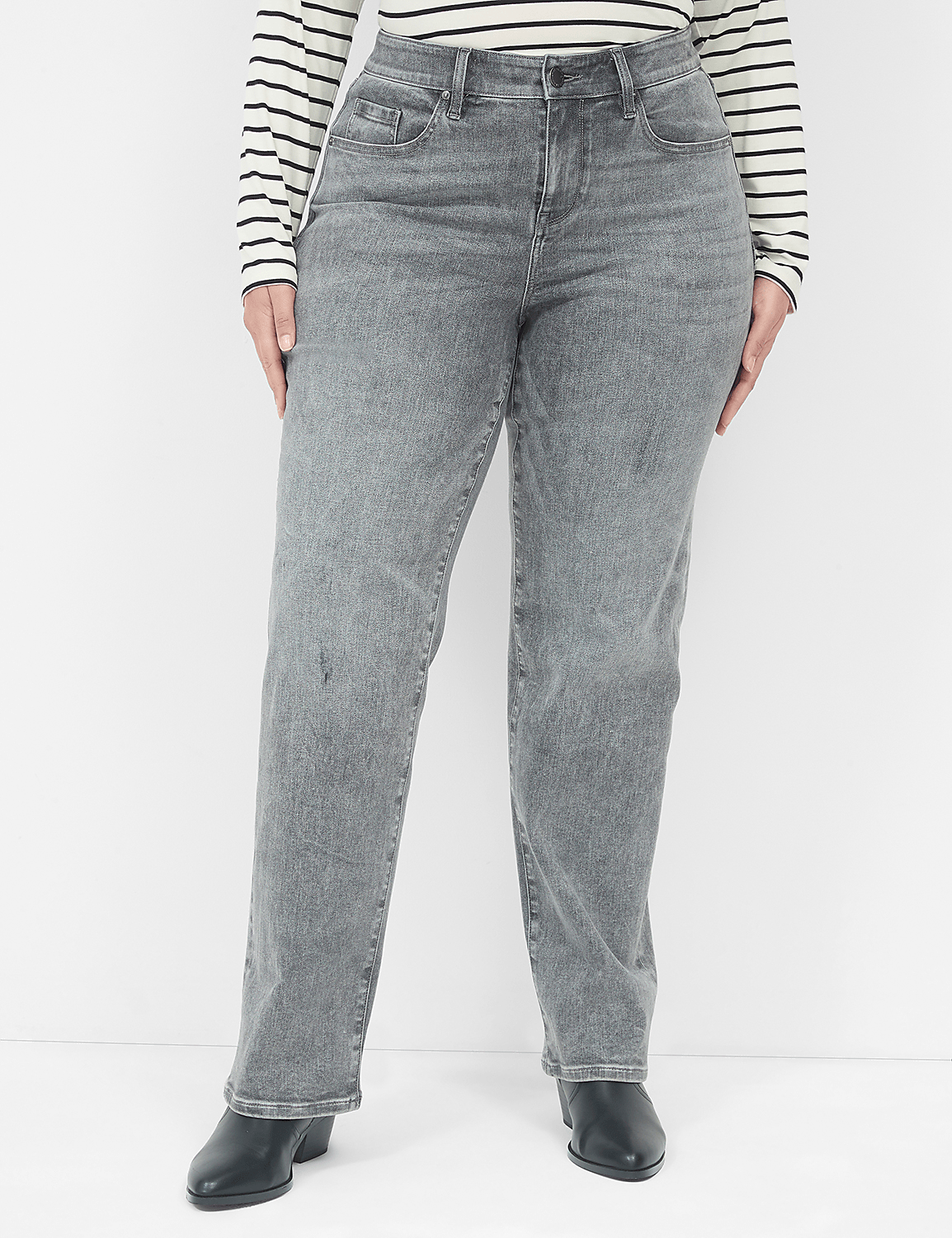 Signature Fit High-Rise Relaxed Boot Jean Product Image 1