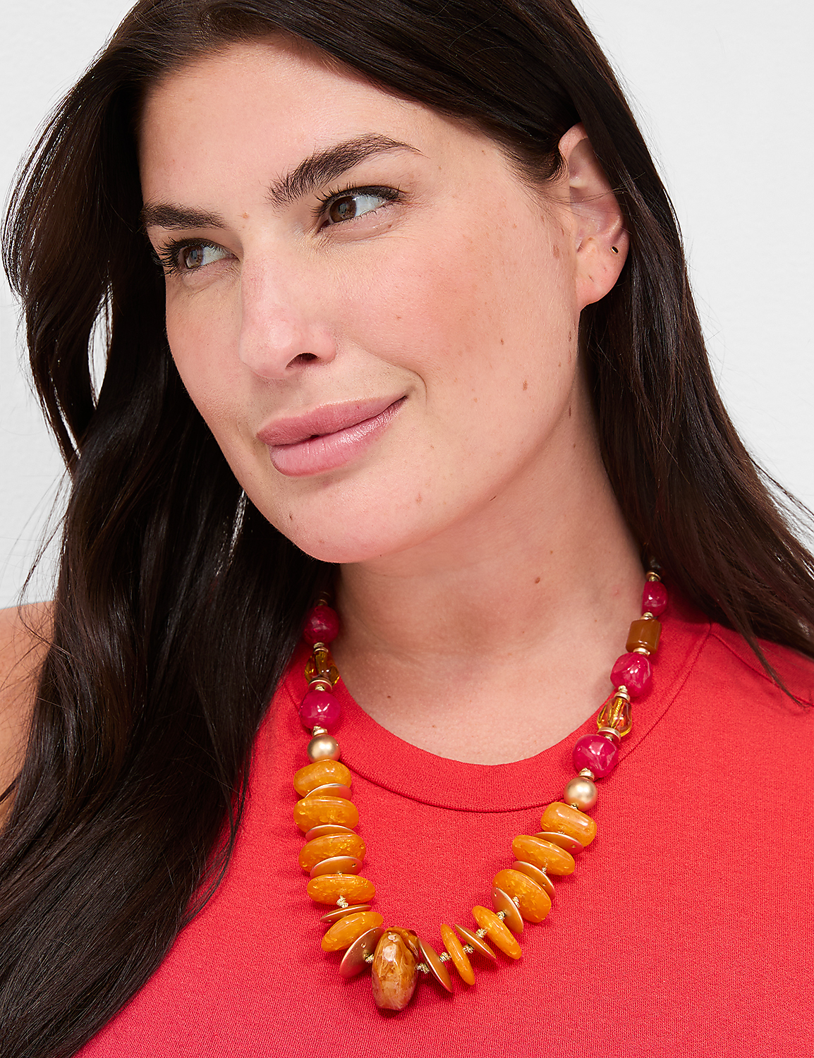 Autumn Sunset Beaded Statement Necklace Product Image 1