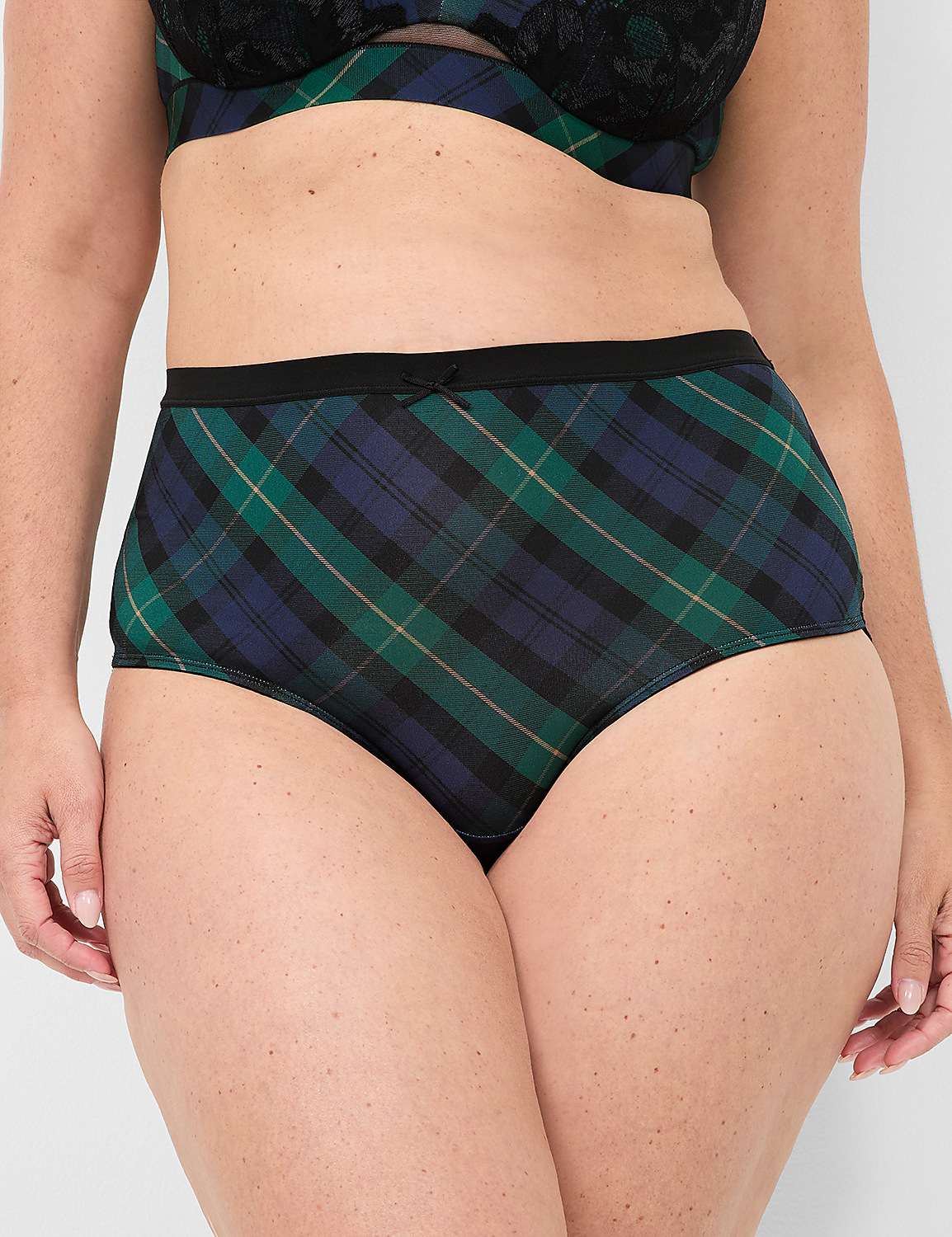 No-Show Lace-Back Full Brief Panty - thumbnail 10