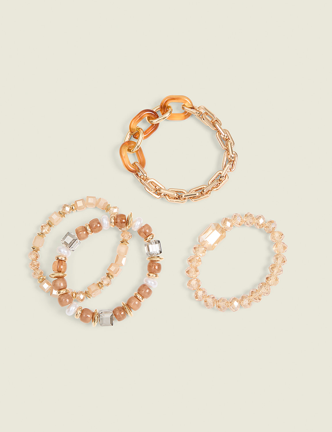 Autumn Neutrals Stretch Bracelet 4-Pack Product Image 1