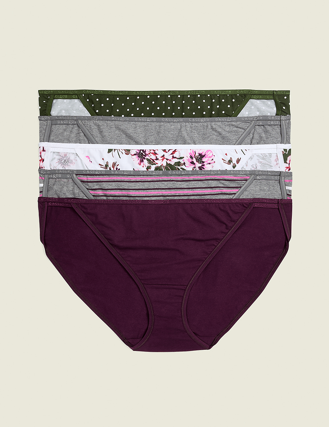 Cotton Double-String Bikini Panty - 5-Pack Product Image 1