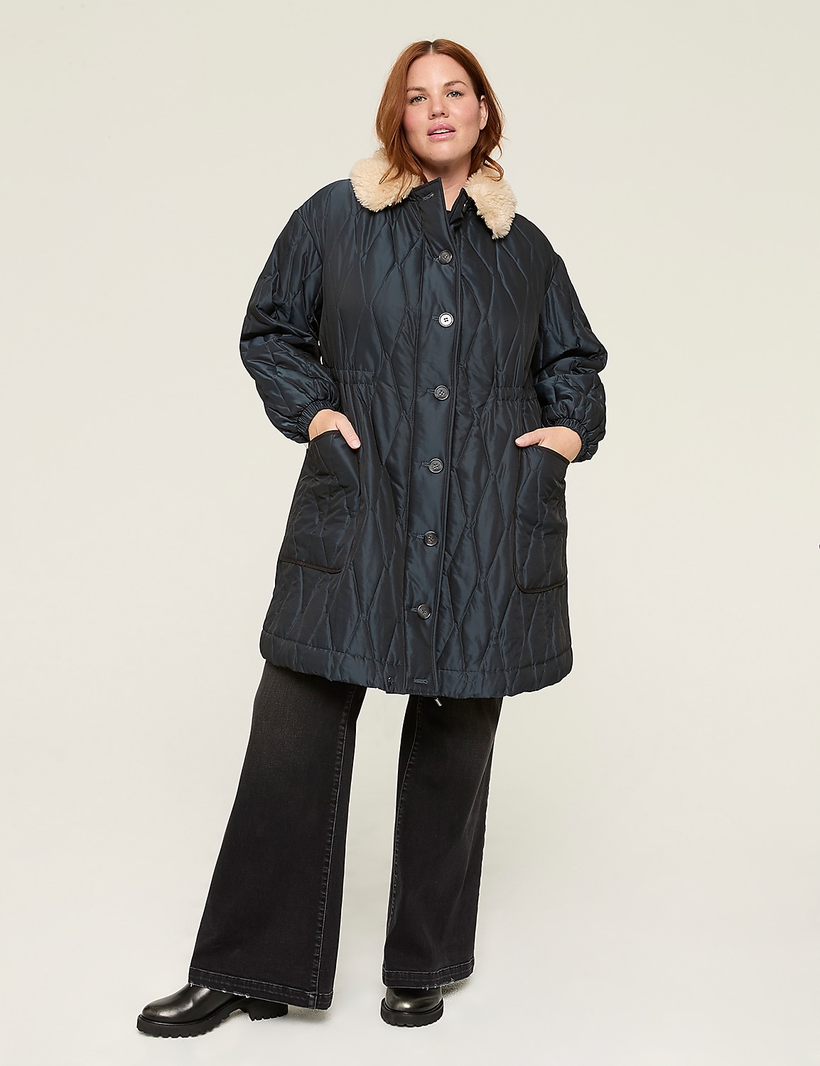 Long Quilted Puffer Product Image 1
