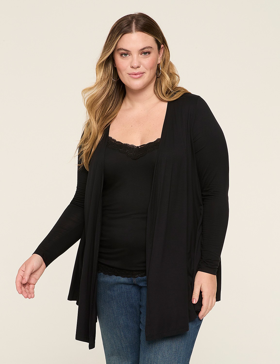 Open-Front Fit & Flare Overpiece Product Image 1