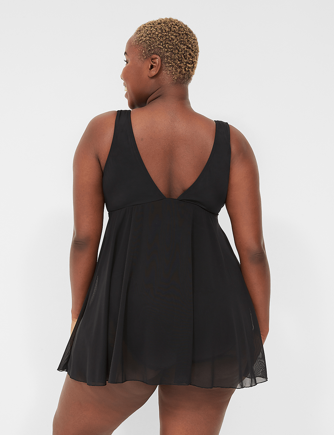 No-Wire Wrap Swim Dress Product Image 2