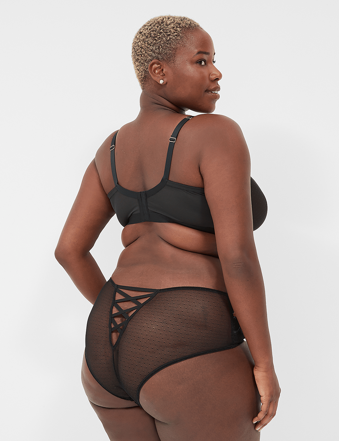 Embroidered No-Wire Triangle Bra Product Image 2