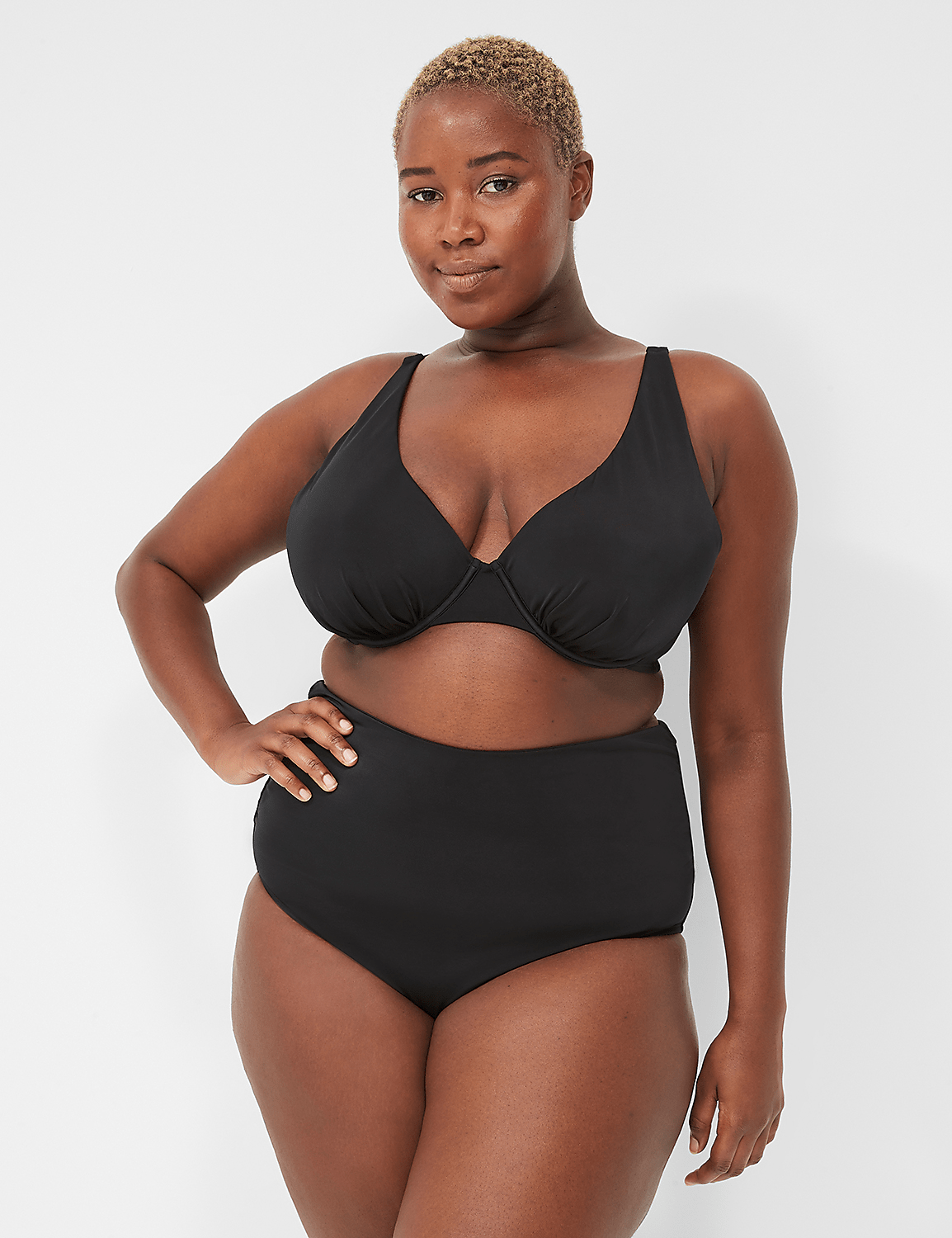 Plus Size | Fold Over WB High Leg Brief 1138814 | LaneBryant
