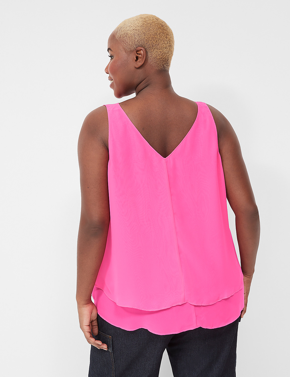 Swing Double-Layer Chiffon Tank Product Image 2