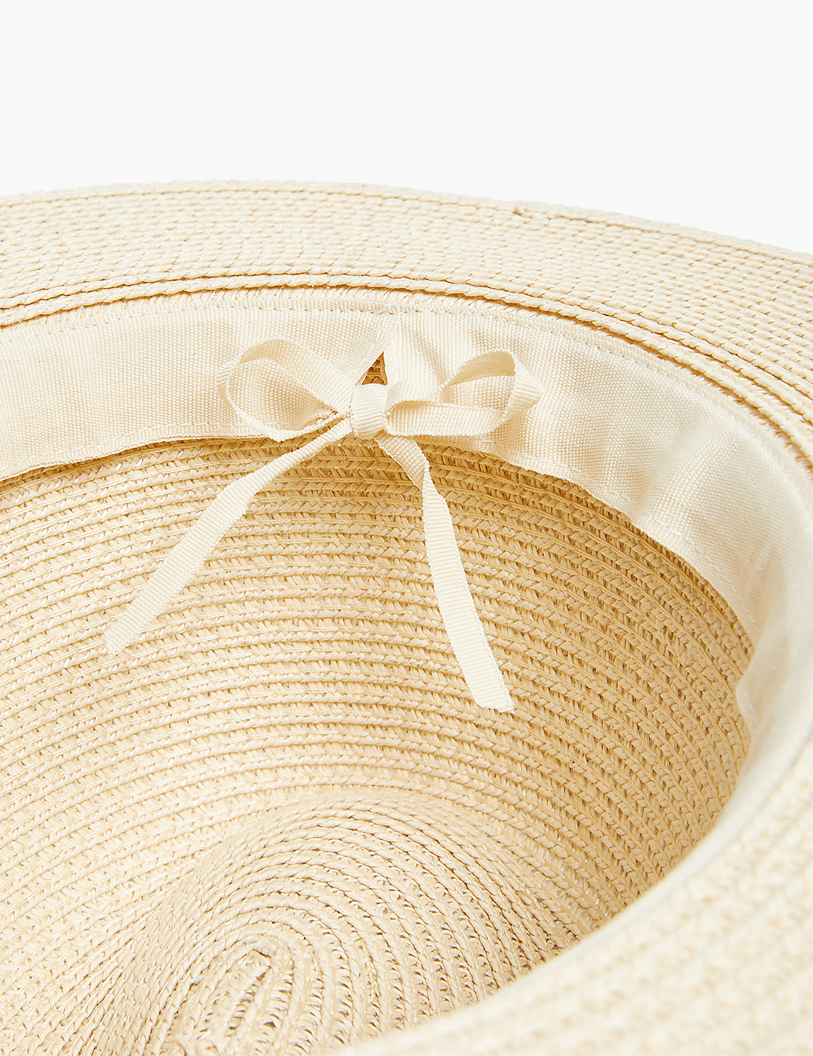 Straw Fedora With Adjustable Interior Tie Product Image 2