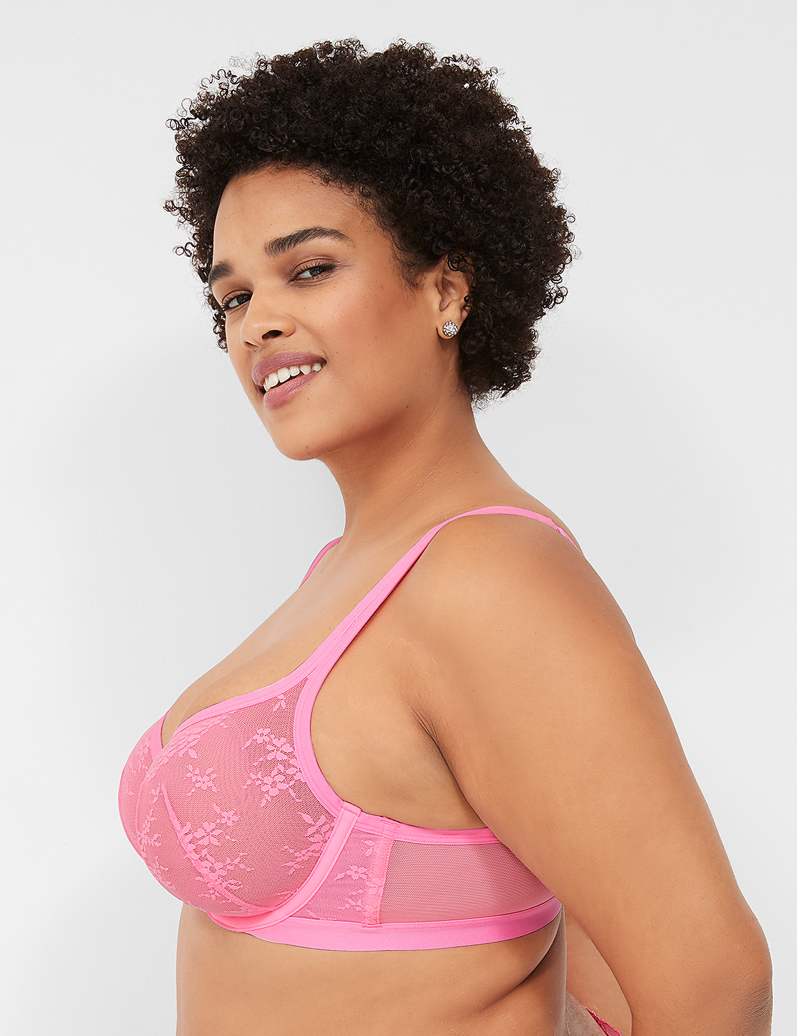 Delicate Lace Unlined Square-Neck T-Shirt Bra Product Image 3
