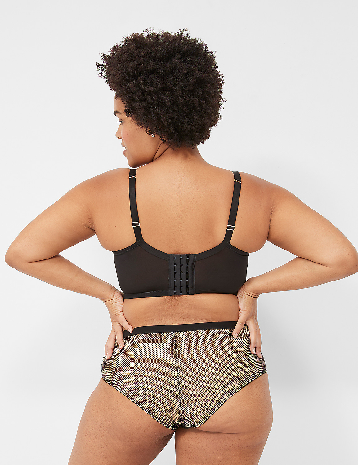 Fishnet Longline Boost Balconette Bra Product Image 2