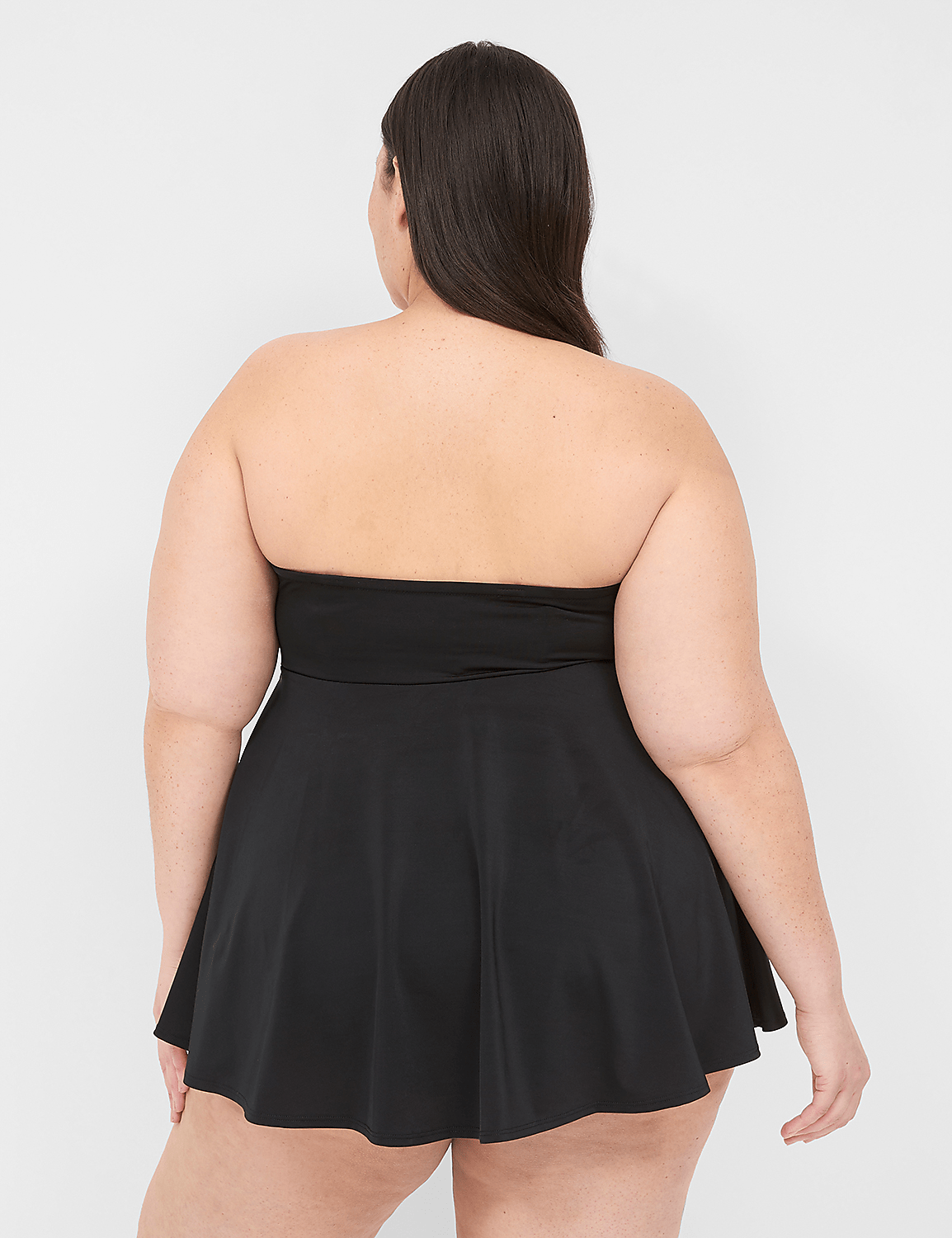 No-Wire Multi-Way Strapless Swim Dress Product Image 2