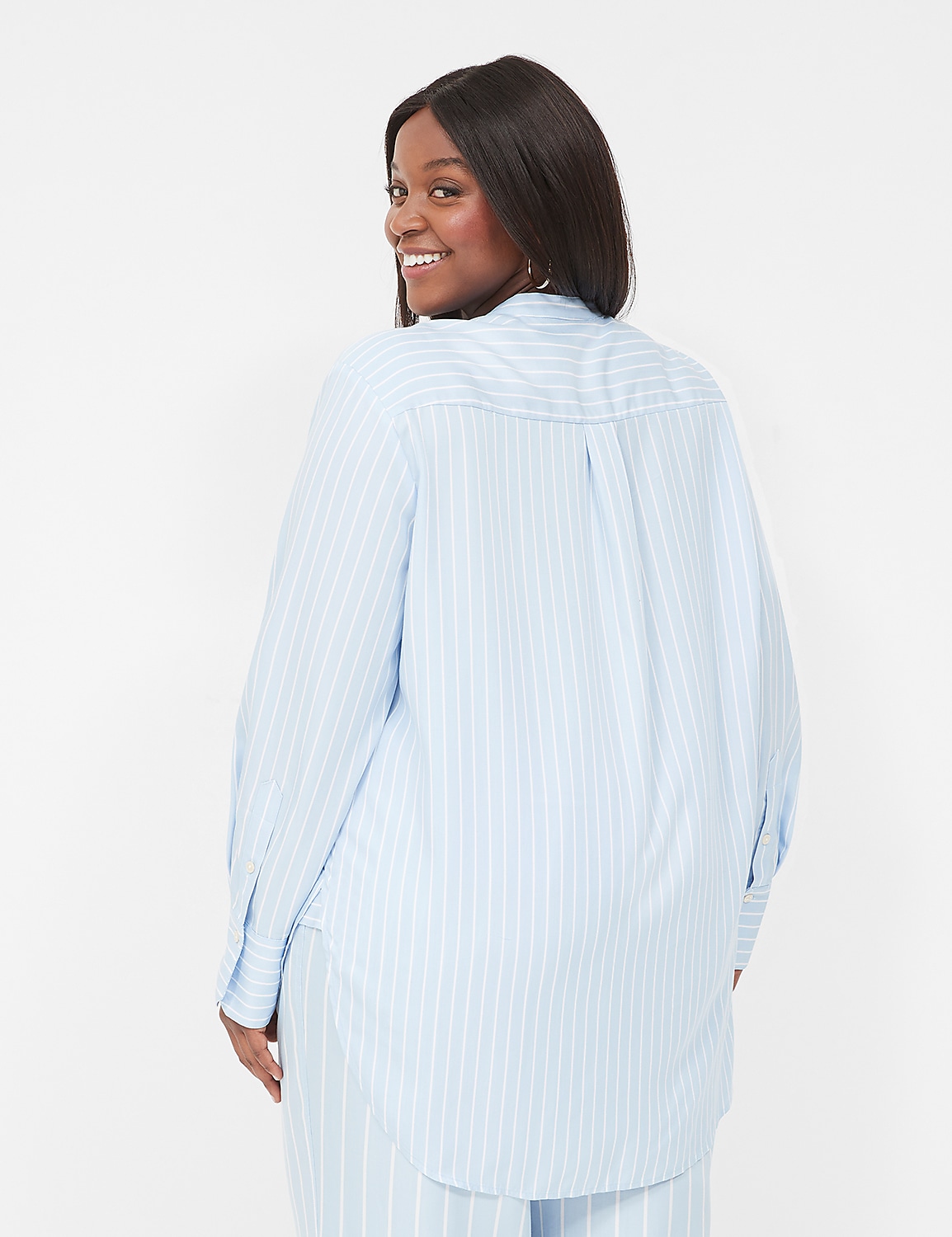 Relaxed Collar Button-Down Shirt Product Image 2