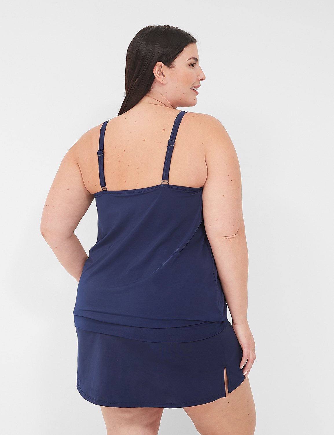 No-Wire Blouson Tankini Top Product Image 2