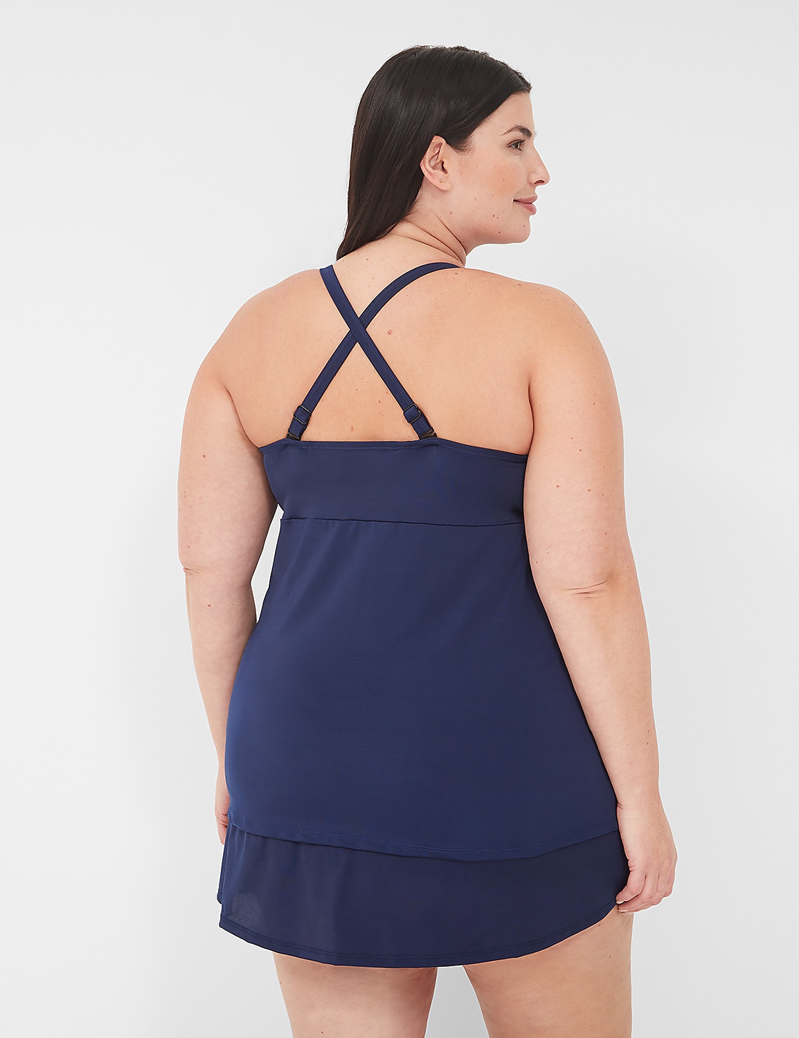 Underwire Knot-Front Tankini Top Product Image 5