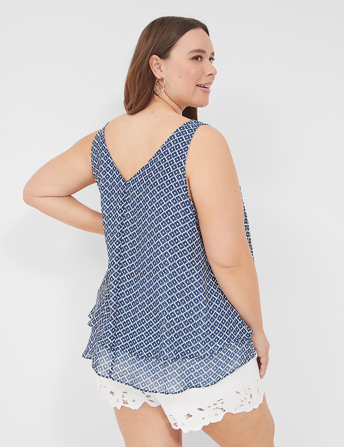Swing Double-Layer Chiffon Tank Product Image 2