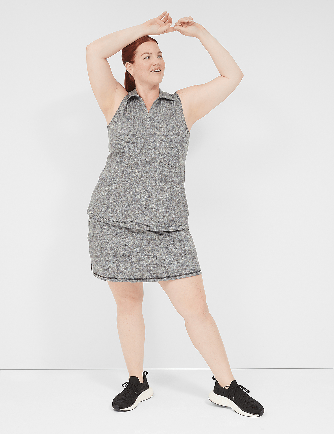 LIVI V-Neck Recycled LIVI Soft Polo Tank Product Image 3