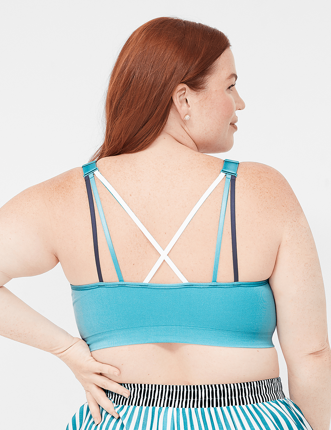 Seamless Strappy-Back Bralette Product Image 2