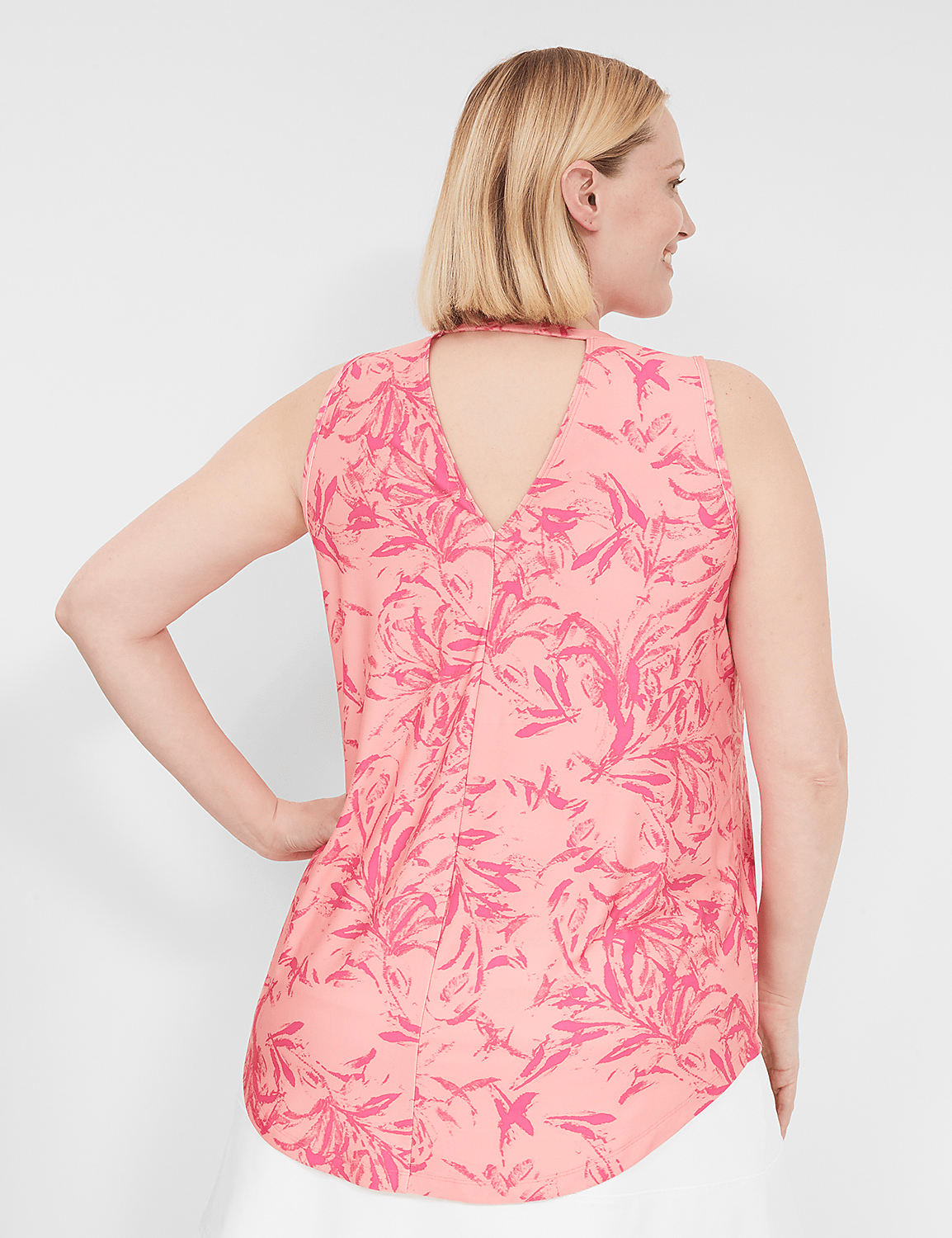 LIVI Crew-Neck V-Back Recycled LIVI Soft Tank Product Image 2
