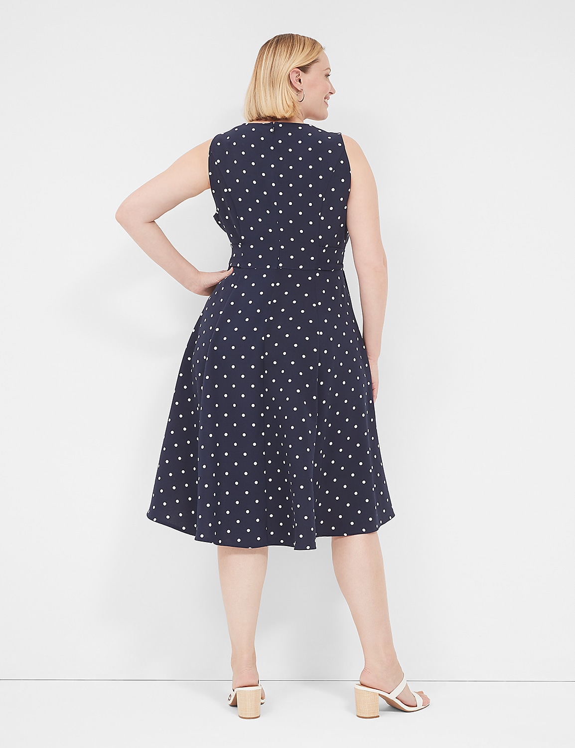 Lena Sleeveless Level-Hem Midi Dress Product Image 2