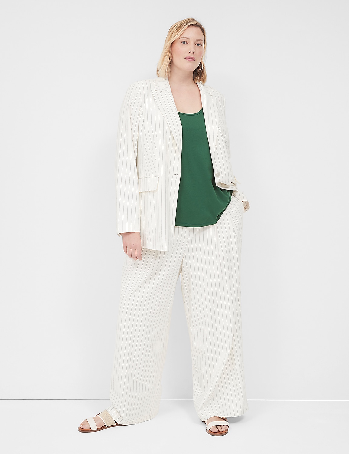 Pleated Wide Leg Pant Product Image 3