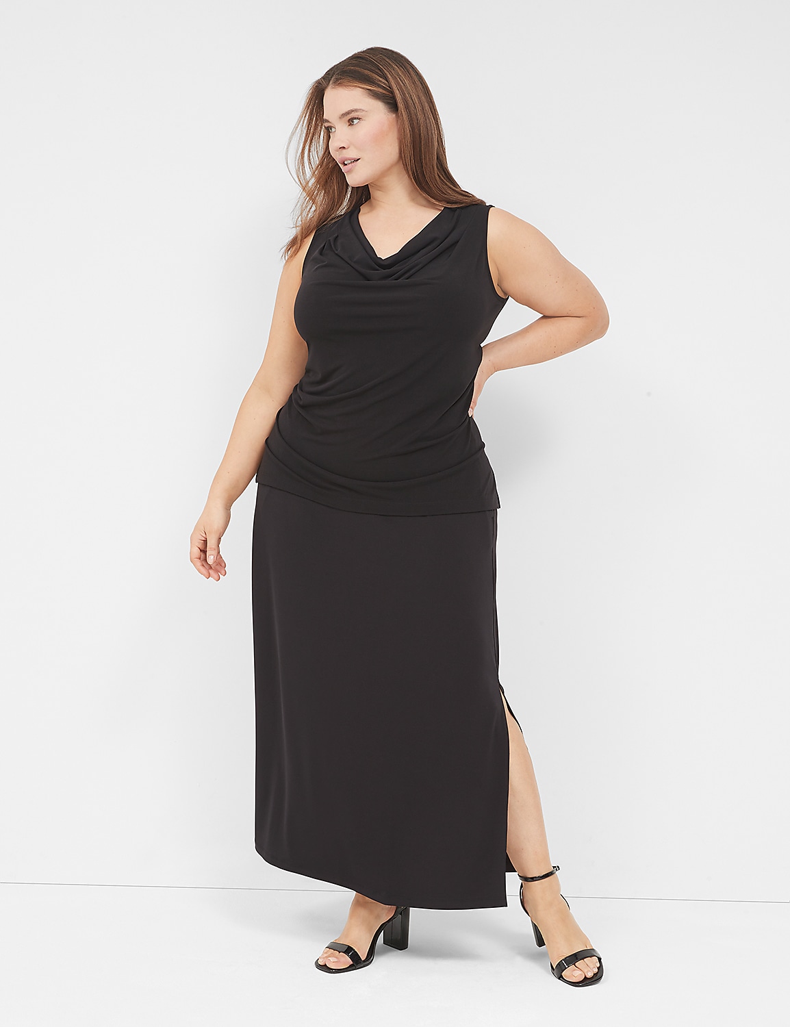 Drape-Neck Shell | LaneBryant